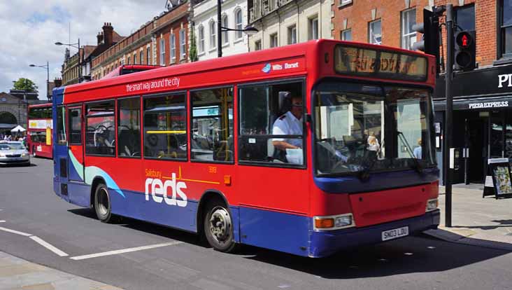 Salisbury red Dart MPD Transbus 3313